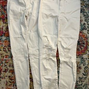 American Eagle Outfitters White Stretch Jeans